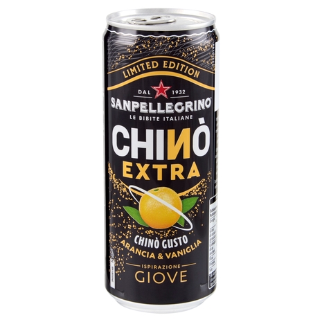 BIBITE SANPELLEGRINO, Bevanda Gassata, Chinò EXTRA, Lattina - 330ml