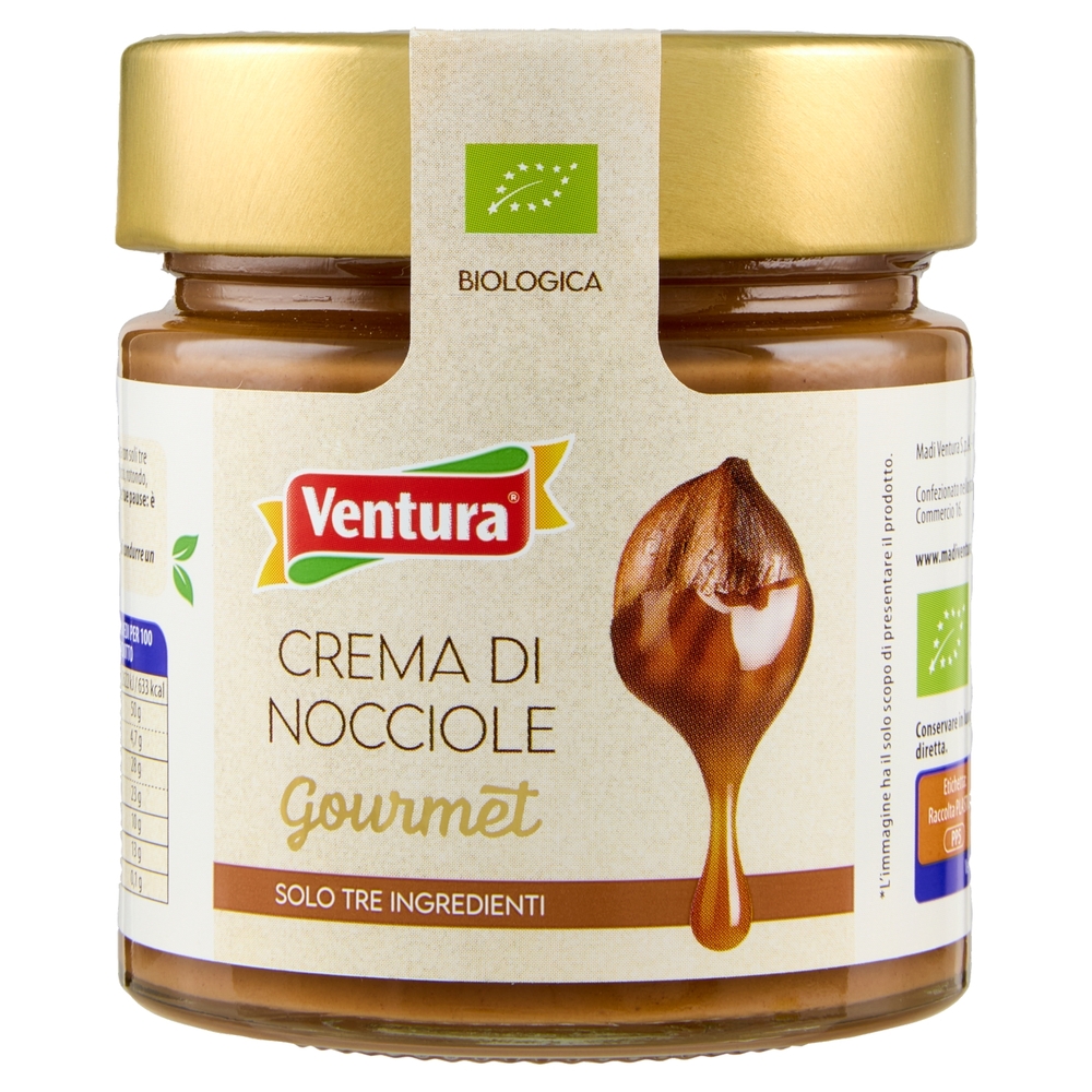 Ventura Crema di Nocciole Gourmet Biologica 175 g