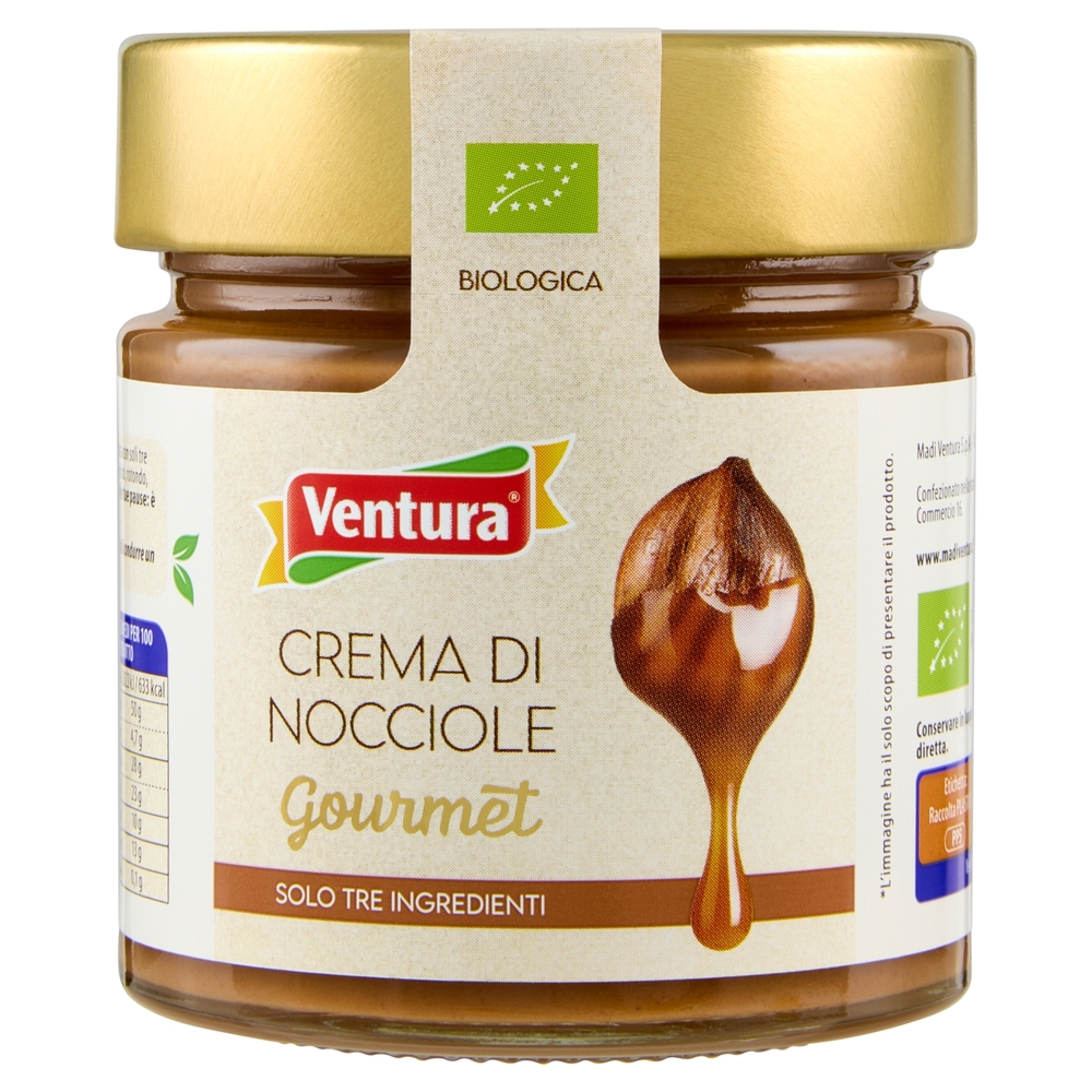 Ventura Crema di Nocciole Gourmet Biologica 175 g