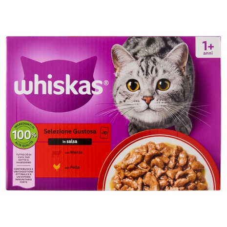Whiskas Selezione Gustosa in salsa 10x85g