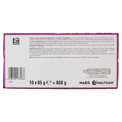 Whiskas Selezione Gustosa in salsa 10x85g