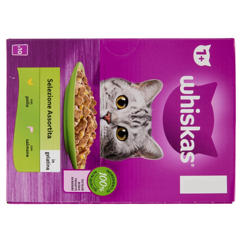 Whiskas Selezione Assortita cibo umido gatto 10x85g