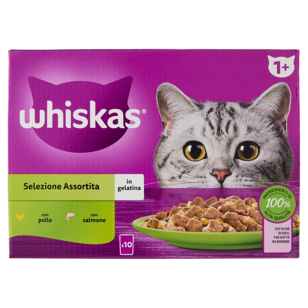Whiskas Selezione Assortita cibo umido gatto 10x85g