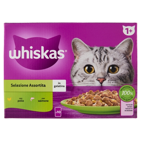Whiskas Selezione Assortita cibo umido gatto 10x85g