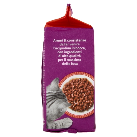 Whiskas Pranzetti Cibo Umido Gatto con Manzo e Agnello in Salsa 6 x 50 g