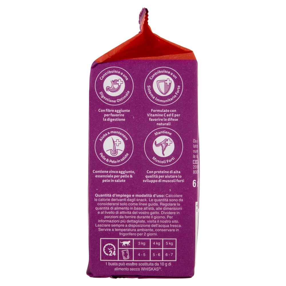 Whiskas Pranzetti Cibo Umido Gatto con Manzo e Agnello in Salsa 6 x 50 g