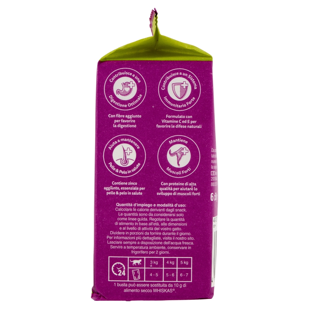 Whiskas Pranzetti Cibo Umido Gatto con Pollo e Tonno in Salsa 6 x 50 g