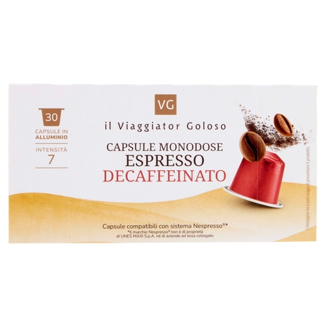 Capsule Monodose Espresso Decaffeinato Il Viaggiator Goloso