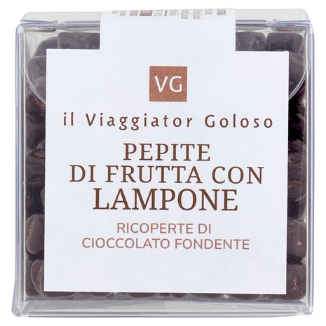Pepite con Lampone Ricoperte di Cioccolato Fondente Il Viaggiator Goloso