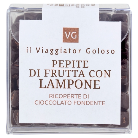 Pepite con Lampone Ricoperte di Cioccolato Fondente Il Viaggiator Goloso