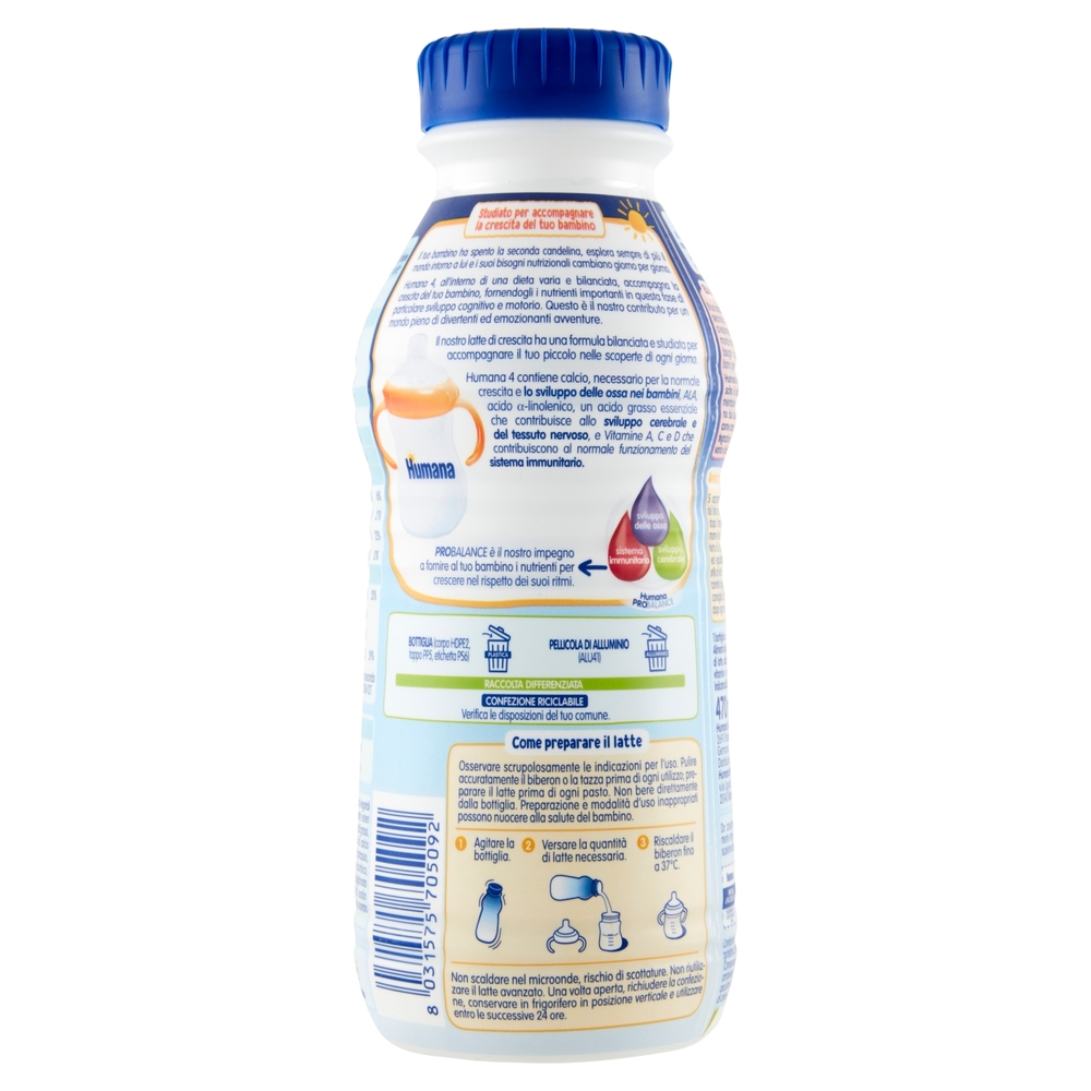 Humana Probalance Piccoli Eroi 4 Latte di crescita 470 ml