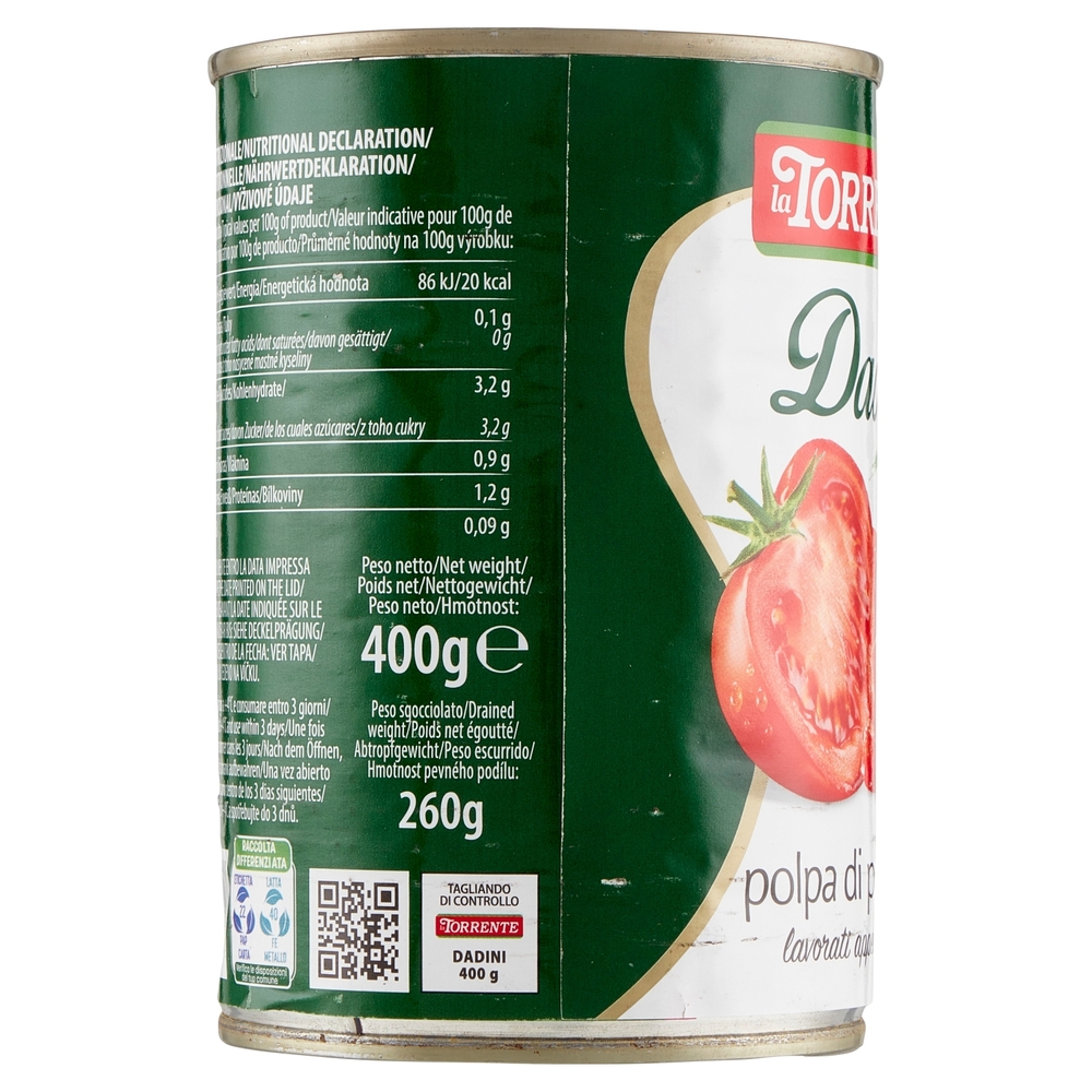 la Torrente Dadini polpa di pomodori 400 g