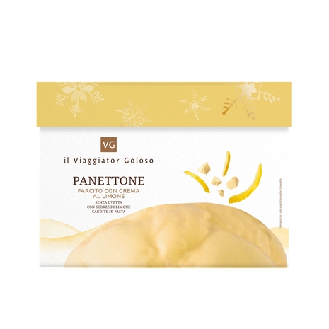 Panettone farcito con crema al Limone 900g
