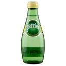PERRIER, Acqua Minerale Naturale Frizzante, rinforzata con il gas della sorgente, Vetro, 20cl