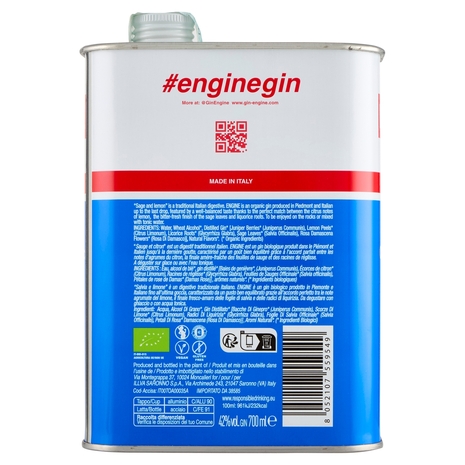 Engine Italian Organic Gin 01 700 ml