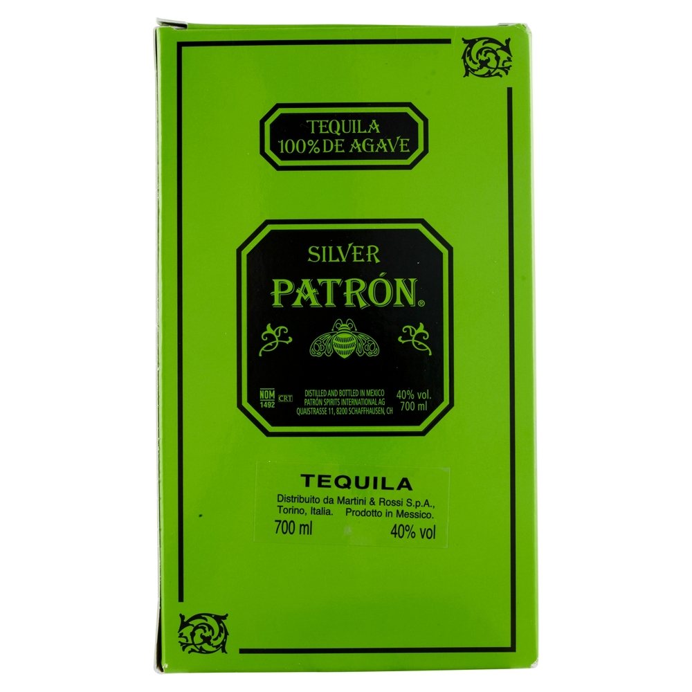 Silver Patrón Tequila 100% de Agave 700 ml
