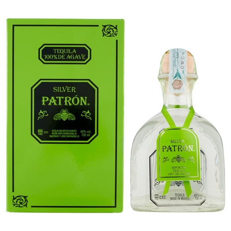 Silver Patrón Tequila 100% de Agave 700 ml