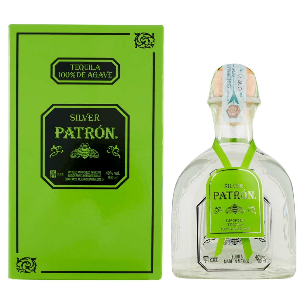 Silver Patrón Tequila 100% de Agave 700 ml