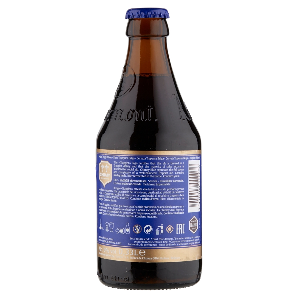 Chimay Blu Birra Trappista Belga 0,33 L