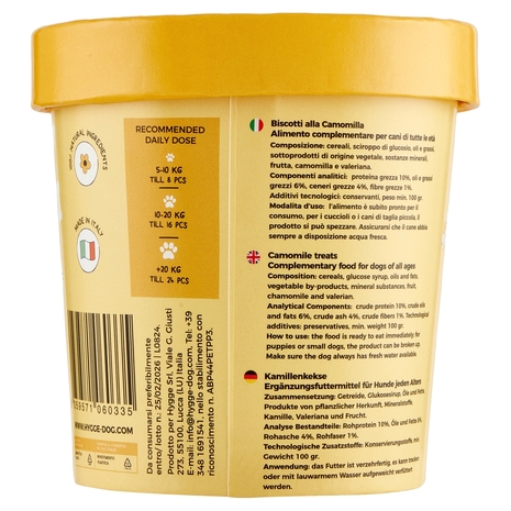 hygge Buona Notte Natural Chamomile Treats for Dog 100 g