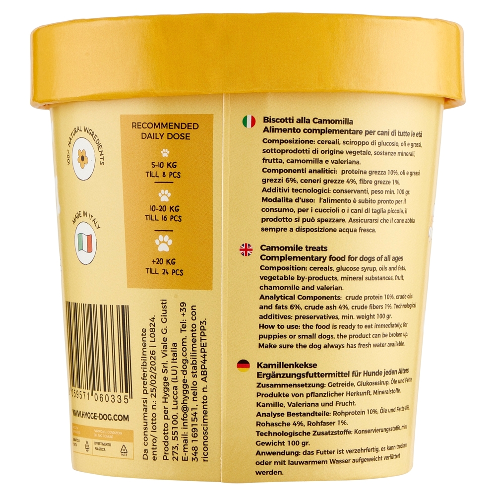 hygge Buona Notte Natural Chamomile Treats for Dog 100 g