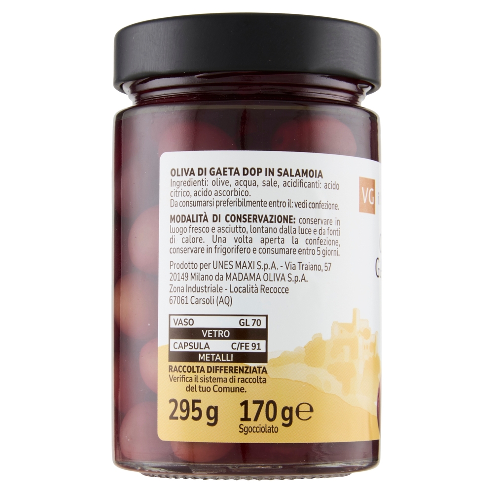 Oliva di Gaeta DOP in Salamoia Il Viaggiator Goloso