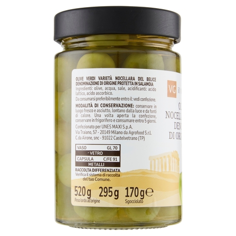 Olive Verdi Nocellara del Belice DOP Il Viaggiator Goloso