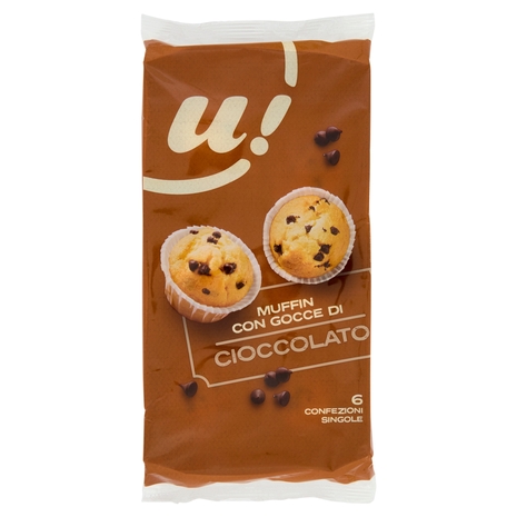 Muffin con Gocce di Cioccolato U!