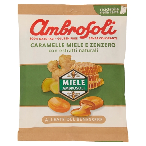 Ambrosoli Mielness Caramelle Miele & Zenzero 90 g
