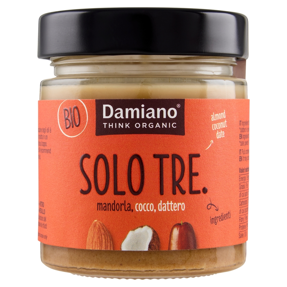 Damiano Bio Solo Tre. mandorla, cocco, dattero 180 g