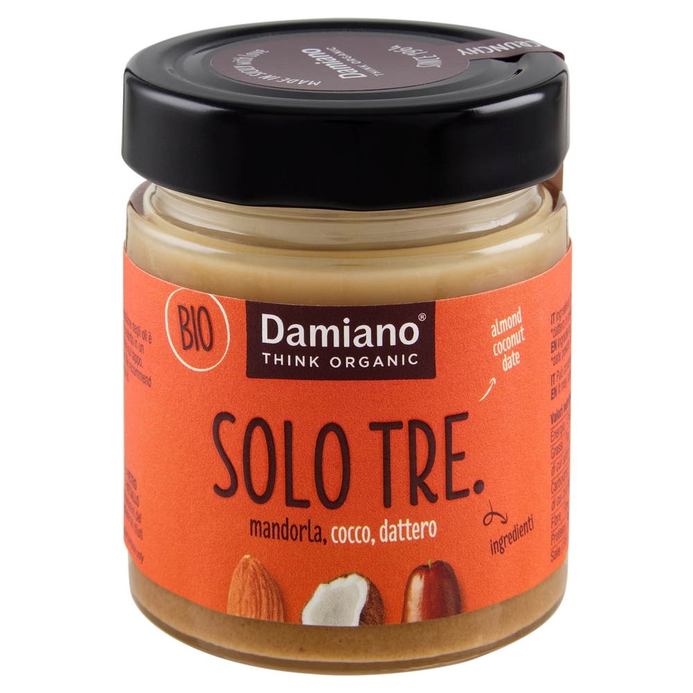 Damiano Bio Solo Tre. mandorla, cocco, dattero 180 g