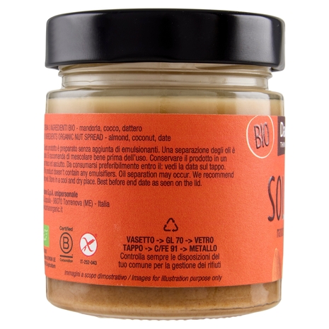 Damiano Bio Solo Tre. mandorla, cocco, dattero 180 g