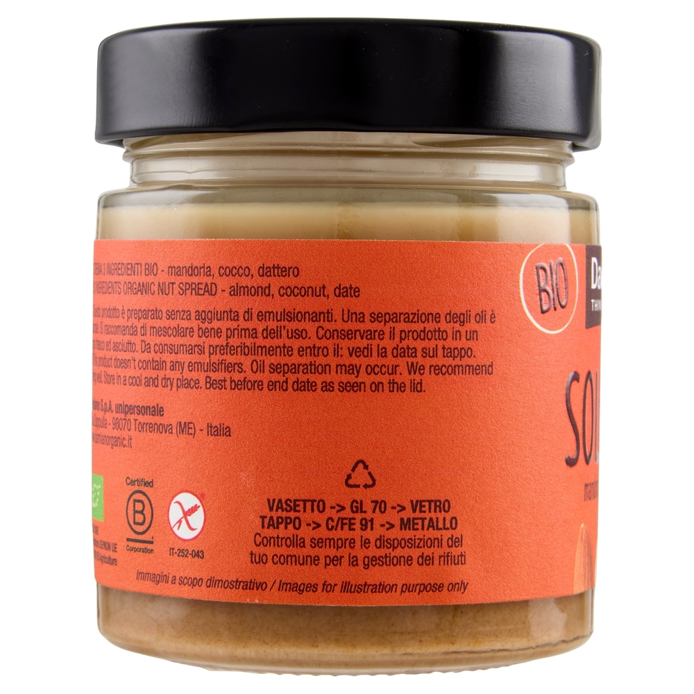 Damiano Bio Solo Tre. mandorla, cocco, dattero 180 g