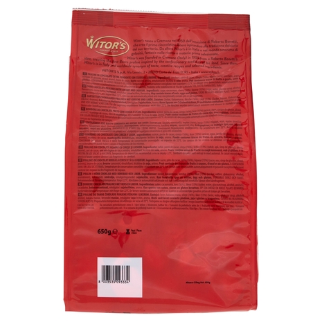 Witor's il Boero Originale Cioccolato Extra Fondente con Ciliegia e Liquore 650 g