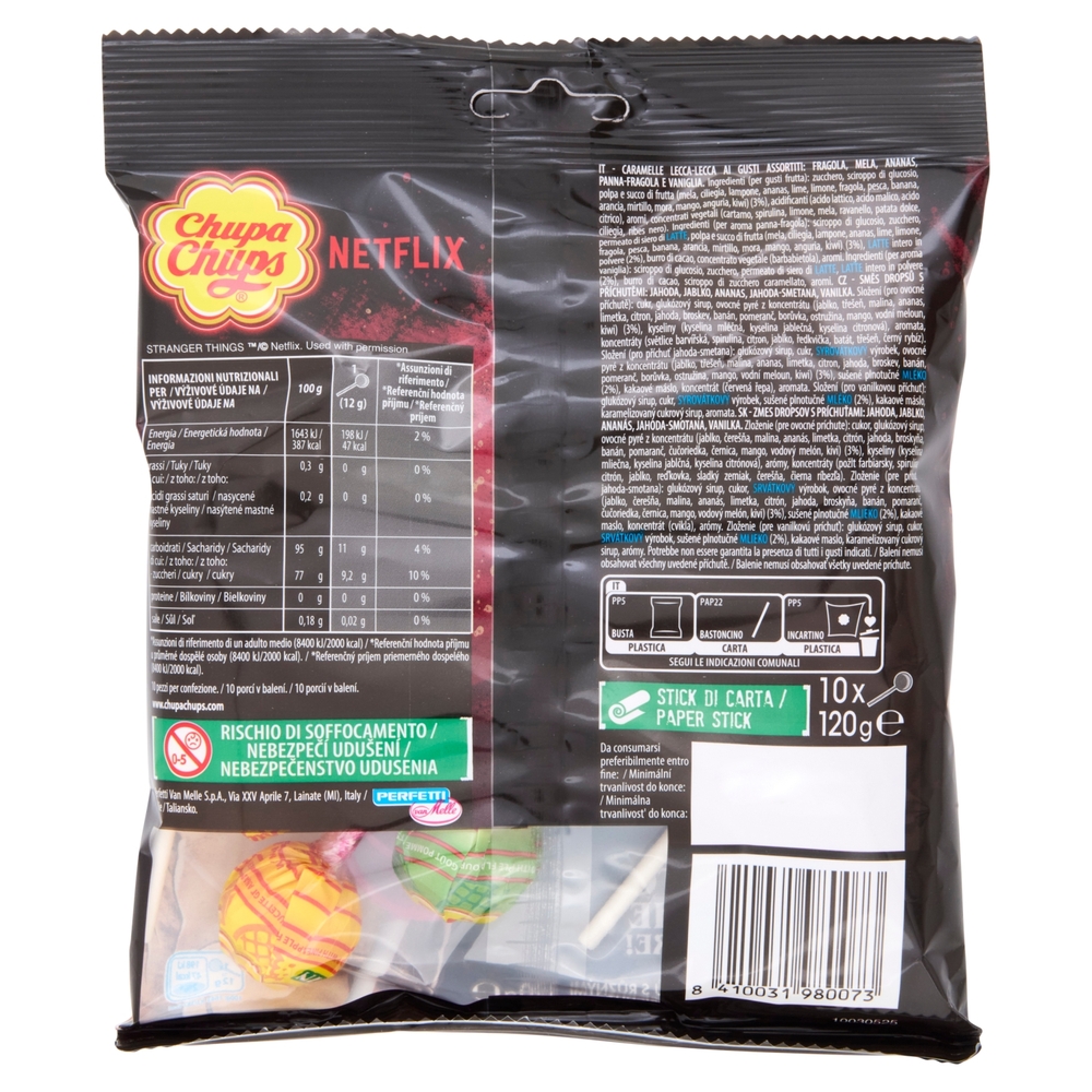 Chupa Chups Netflix Stranger Things 10 x 12 g