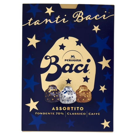 BACI PERUGINA Tanti Baci Cioccolatini Assortiti Scatola Regalo Fondente 325g