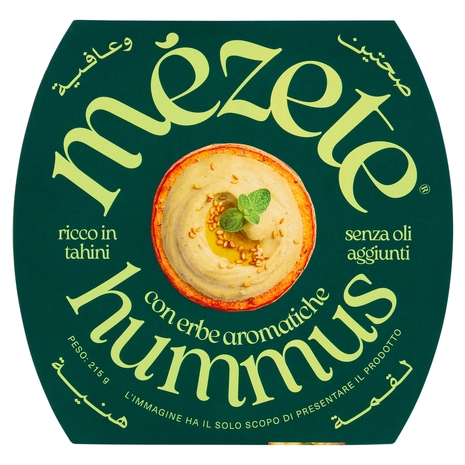 mézete hummus con erbe aromatiche 215 g