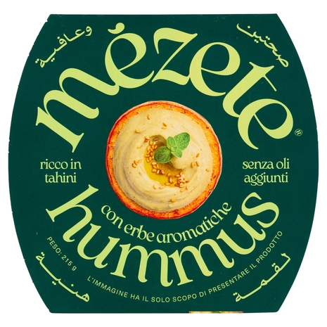 mézete hummus con erbe aromatiche 215 g