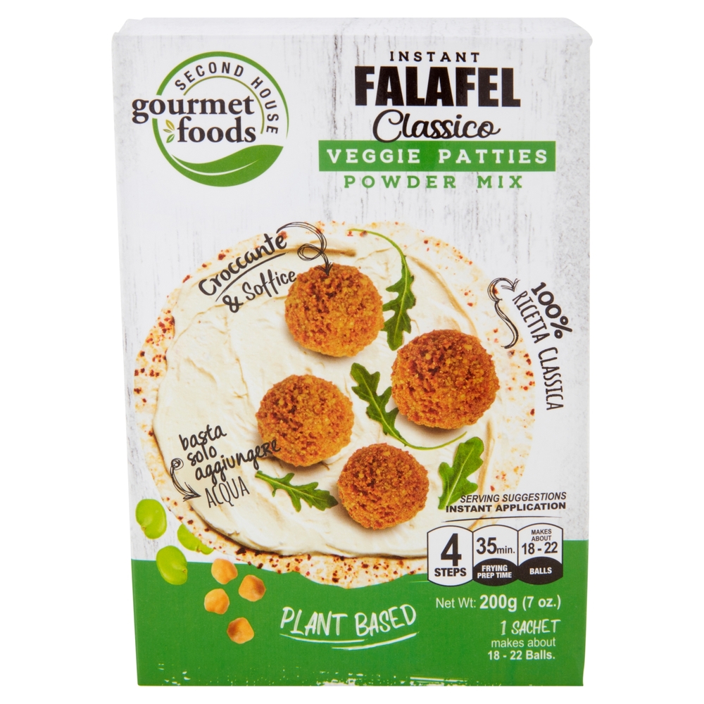 Second House gourmet foods Instant Falafel Classico Veggie Patties Powder Mix 200 g
