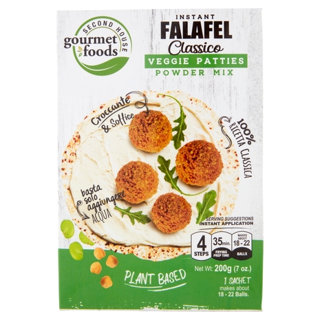 Second House gourmet foods Instant Falafel Classico Veggie Patties Powder Mix 200 g