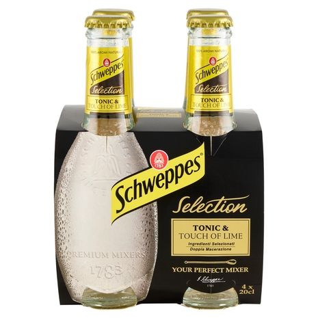 Schweppes Selection Tonic & Touch of Lime cluster 4 x 0,20L OW