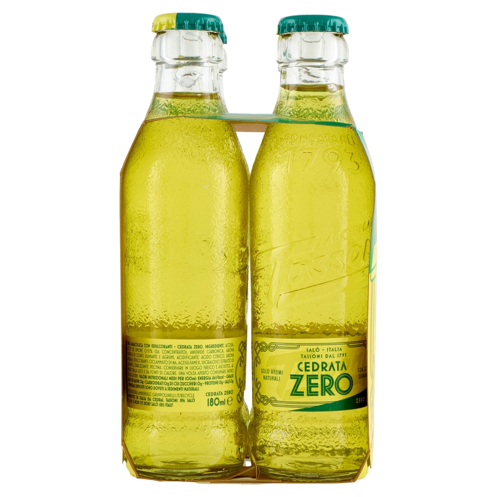 Tassoni Cedrata Zero 4 x 180 ml