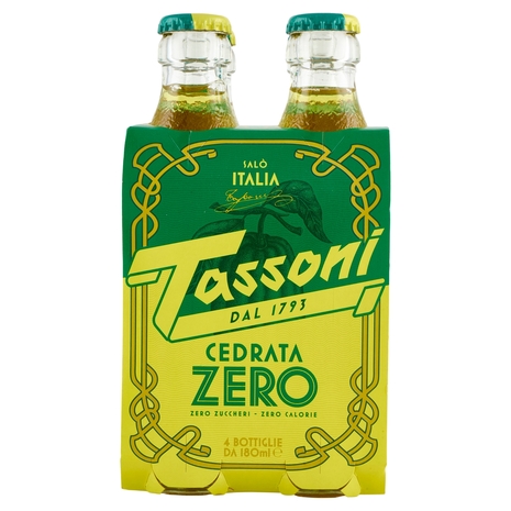 Tassoni Cedrata Zero 4 x 180 ml