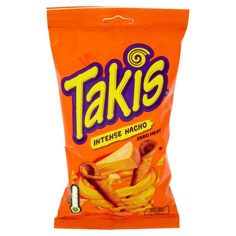 Takis Intense Nacho Zero Heat Seasoned Cheese Flavour Fried Corn Snack 100 g