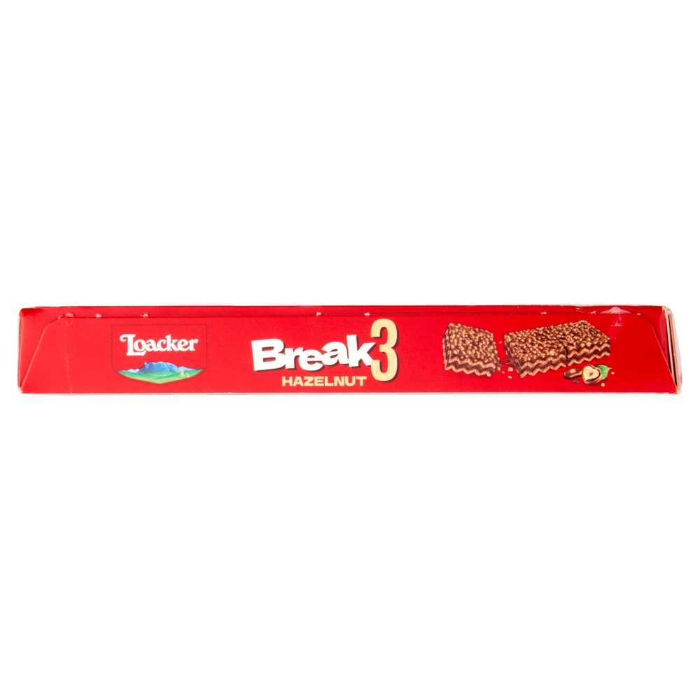 Loacker Break3 Barrette di Wafer con Crema alle Nocciole 100% Italiane 19gx4