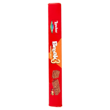 Loacker Break3 Barrette di Wafer con Crema alle Nocciole 100% Italiane 19gx4