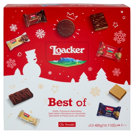 Loacker Best of Moments Winter Wafer e Cioccolato Assortiti Scatola Regalo Wafers 400g