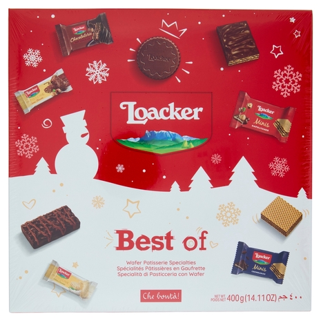 Loacker Best of Moments Winter Wafer e Cioccolato Assortiti Scatola Regalo Wafers 400g