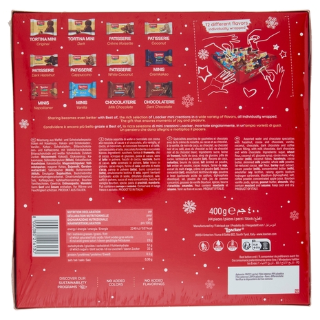 Loacker Best of Moments Winter Wafer e Cioccolato Assortiti Scatola Regalo Wafers 400g