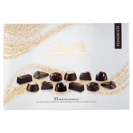 Lindt Dolci Capolavori Cioccolatini assortiti cioccolato fondente Scatola regalo 336 g